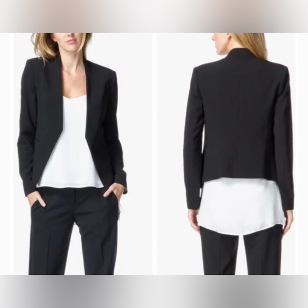 Theory Black Open-Front Blazer
